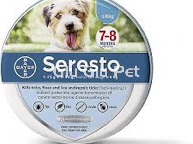 Seresto, the long-lasting antiparasitic collar for 8 months.