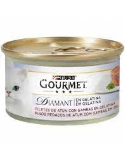 Gourmet Diamant tuna with prawns in jelly 85g. - Image 1