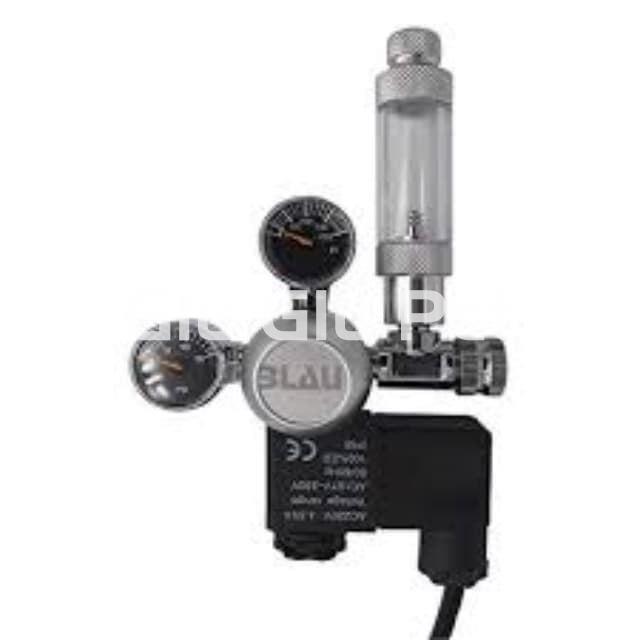 Pressure reducer with solenoid valve and drop counter BLAU - Image 1