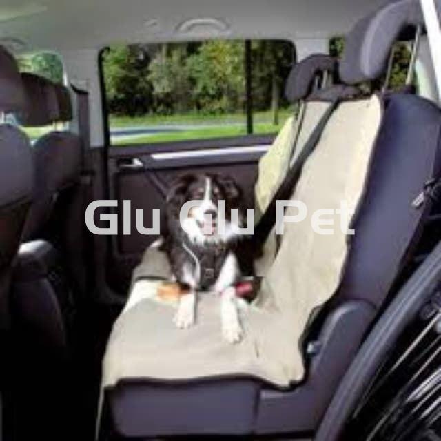 Protective car seat cover for dogs 1.40X1.20 beige - Image 1