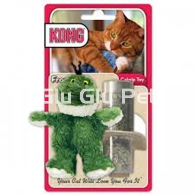 REFILLABLE KONG CAT FROG - Image 1