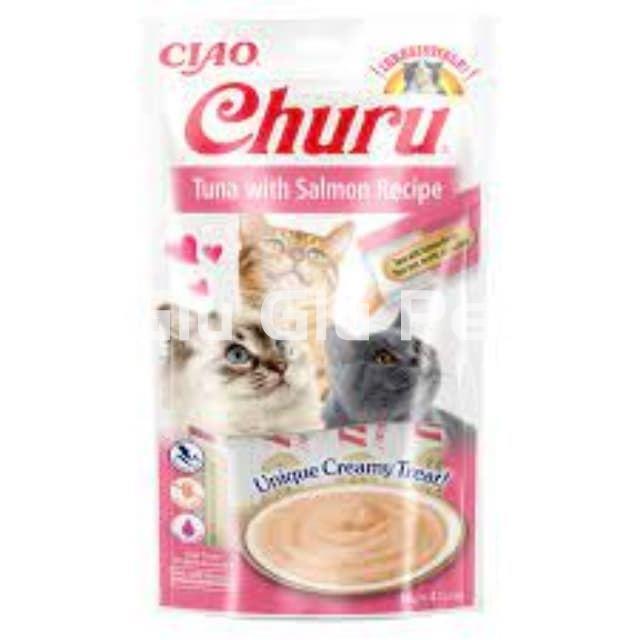 Snack líquido para gato Churu con atún y salmón - Imagen 1